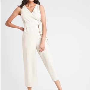Banana Republic elegant cream jumpsuit